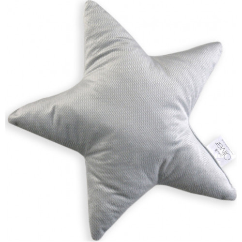 ΜΑΞΙΛΑΡΙ ΔΙΑΚ/ΚΟ ΒΕΛΟΥΤΕ BABY OLIVER ΑΣΤΕΡΙ 37Χ37 ΓΚΡΙ 46-6710/122