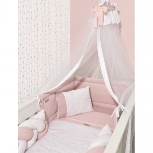 BABY OLIVER DES.402 ΠΑΠΛΩΜΑ & ΠΑΠΛΩΜΑΤΟΘΗΚΗ 100X140CM ΡΟΖ 46-6700/402