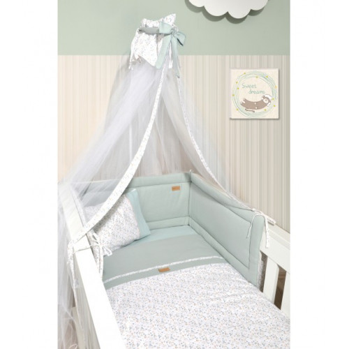 BABY OLIVER DES.403 ΠΑΠΛΩΜΑ & ΠΑΠΛΩΜΑΤΟΘΗΚΗ 100X140CM ΜΕΝΤΑ 46-6700/403