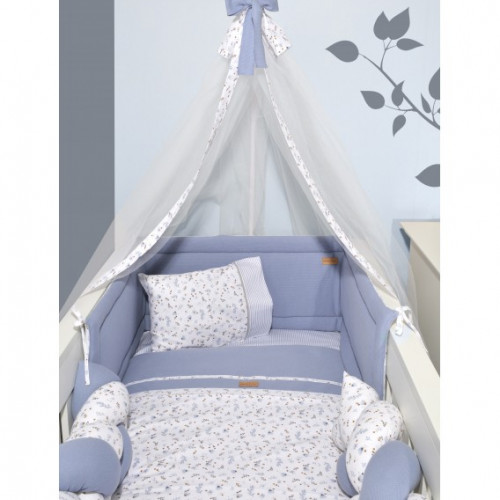 BABY OLIVER DES.401 ΠΑΠΛΩΜΑ & ΠΑΠΛΩΜΑΤΟΘΗΚΗ 100X140CM ΜΠΛΕ 46-6700/401