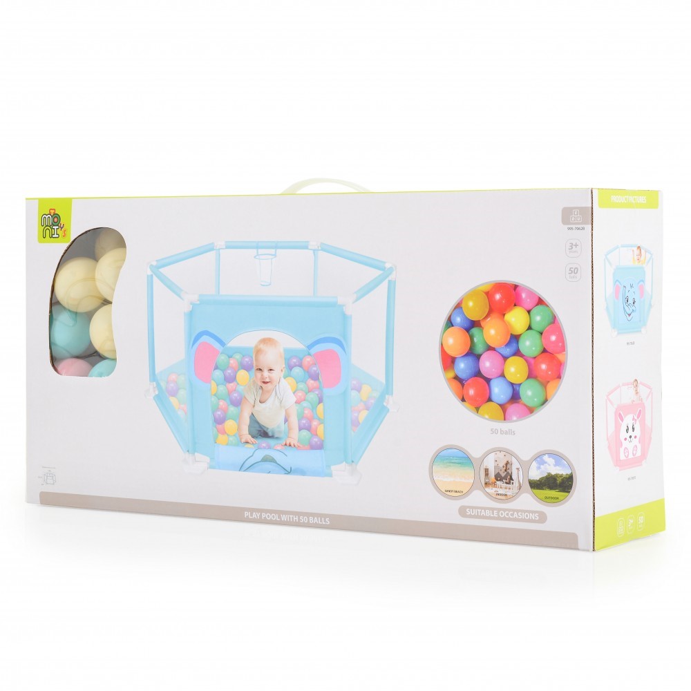 ΦΡΑΧΤΗΣ-ΠΑΡΚΟ ΤΗΣ ΕΤΑΙΡΕΙΑΣ MONI TOYS ΔΙΑΜΕΤΡΟΥ 146CMΠΕΡΙΛΑΜΒΑΝΕΙ 50 ΠΟΛΥΧΡΩΜΕΣ ΜΠΑΛΕΣΔΙΑΘΕΤΕΙ ΠΛΑΙΝΟ ΑΝΟΙΓΜΑ ΜΕ ΦΕΡΜΟΥΑΡΠΕΡΙΛΑΜΒΑΝΕΙ ΥΦΑΣΜΑΤΙΝΟ ΚΑΛΑΘΙ ΓΙΑ ΜΠΑΣΚΕΤΔΙΑΣΤΑΣΕΙΣ: 146CM ΔΙΑΜΕΤΡΟΣ, 65CM ΥΨΟΣΚΑΤΑΛΛΗΛΟ ΓΙΑ 3+ ΜΗΝΩΝ ΜΩΡΑΥΛΙΚΟ: PVV, POLYESTERΒΑΡΟΣ: 2.