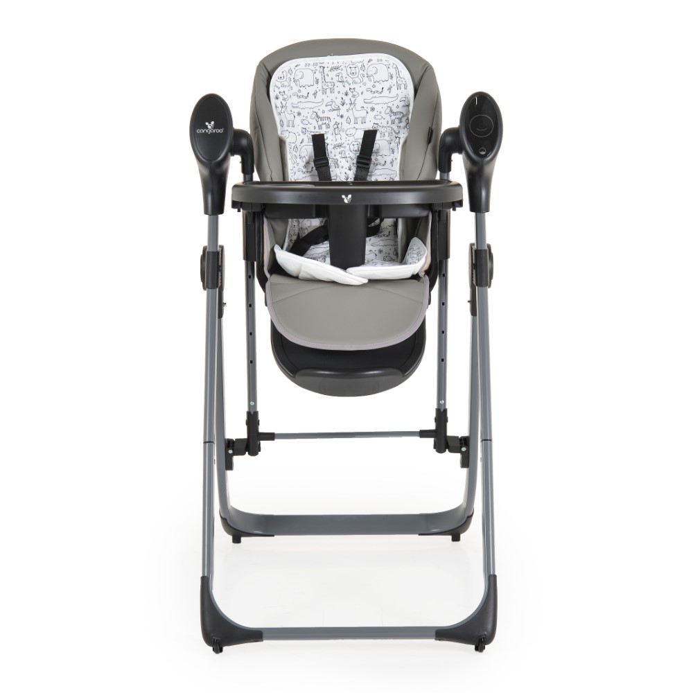 Το πολυλειτουργικό μοντέλο Nirvana 2in1 μετατρέπεται εύκολα από παιδική κούνια σε παιδικό καρεκλάκι φαγητού.