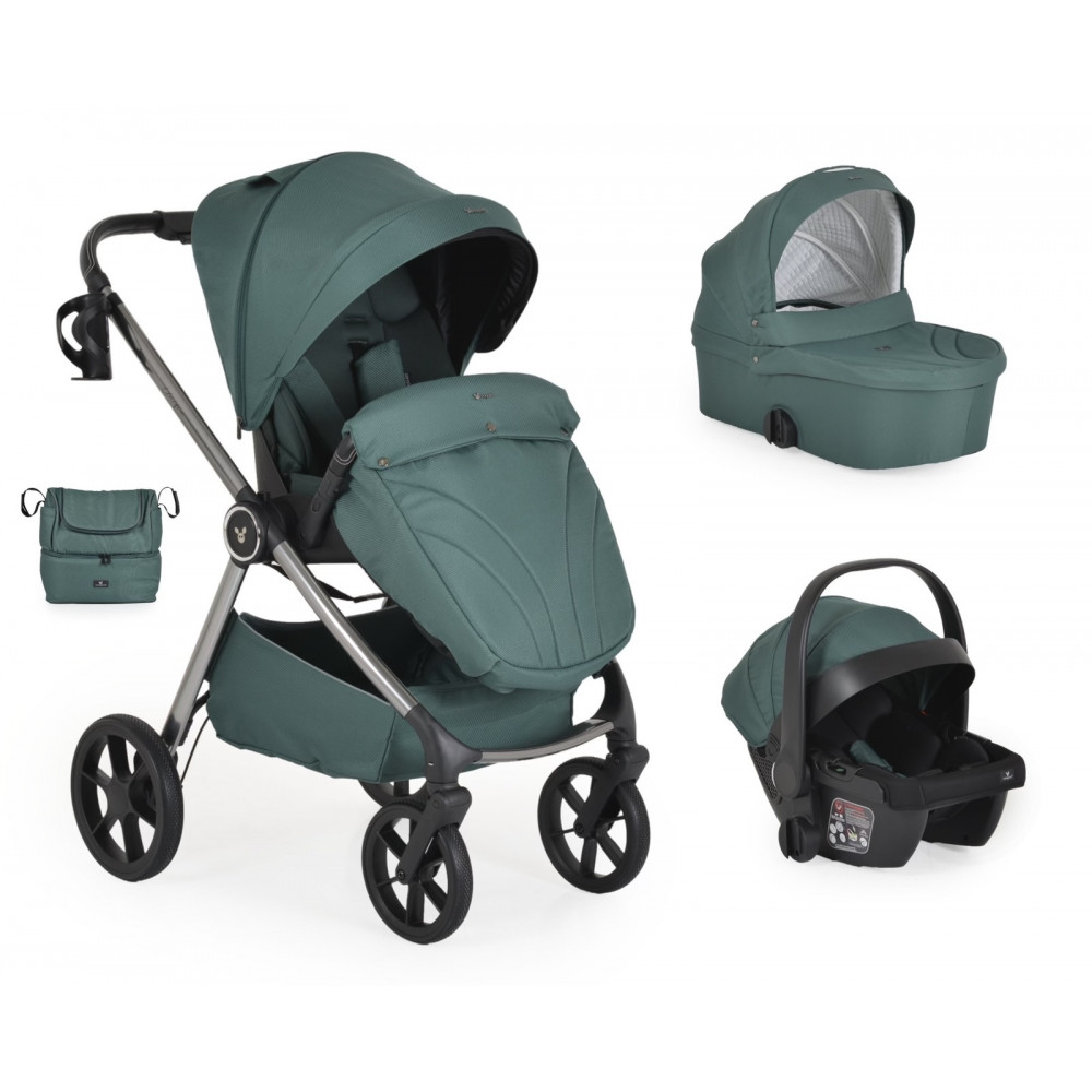 Πολυλειτουργικό καρότσι μωρού, κατάλληλο από τη γέννηση έως 22 κιλά.