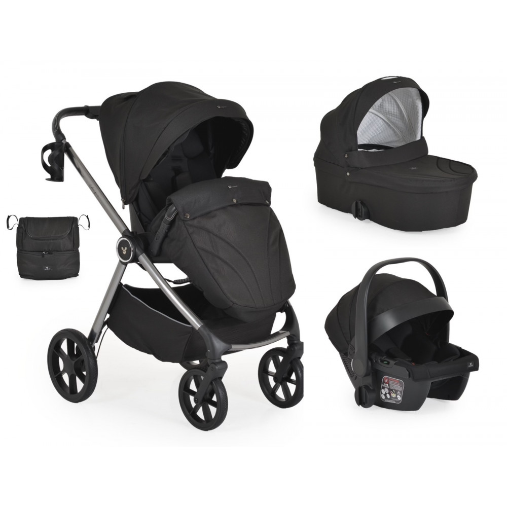 Η φωτογραφία δείχνει Πολυλειτουργικό καρότσι μωρού, κατάλληλο από τη γέννηση έως 22 κιλά.