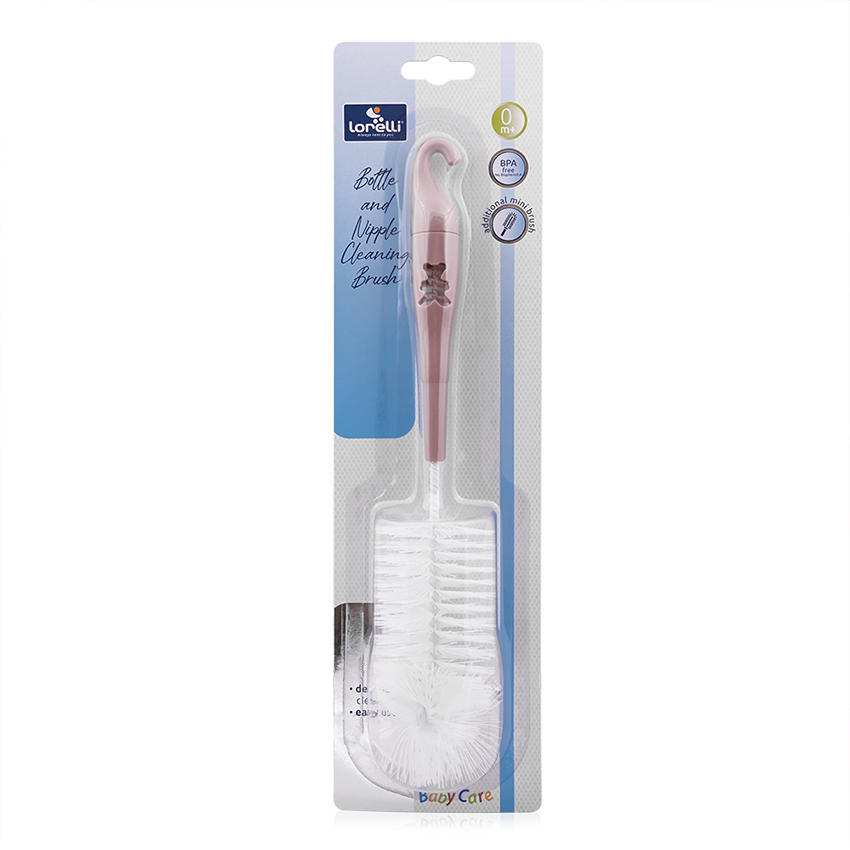 Η φωτογραφία δείχνει LORELLI ΒΟΥΡΤΣΑ ΚΑΘΑΡΙΣΜΟΥ ΓΙΑ ΜΠΙΜΠΕΡΟ Επιτρέπει το σχολαστικό πλύσιμο όλων των τύπων μπουκαλιών και θηλών.