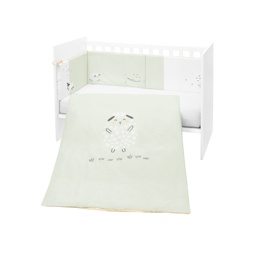 Kikka Boo σετ προίκας κρεβατιού κατασκευασμένο από βαμβάκι υψηλής ποιότητας 100% ranforce.