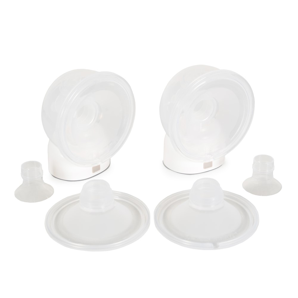 Η φωτογραφία δείχνει Φορητό ΄θήλαστρο της εταιρείας Cangaroo 2 τεμαχίωνΤοποθετήστε την αντλία απευθείας στο στήθος σας και τοποθετήστε το σουτιέν πίσω στο στήθος σας.