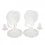 Η φωτογραφία δείχνει Φορητό ΄θήλαστρο της εταιρείας Cangaroo 2 τεμαχίωνΤοποθετήστε την αντλία απευθείας στο στήθος σας και τοποθετήστε το σουτιέν πίσω στο στήθος σας.