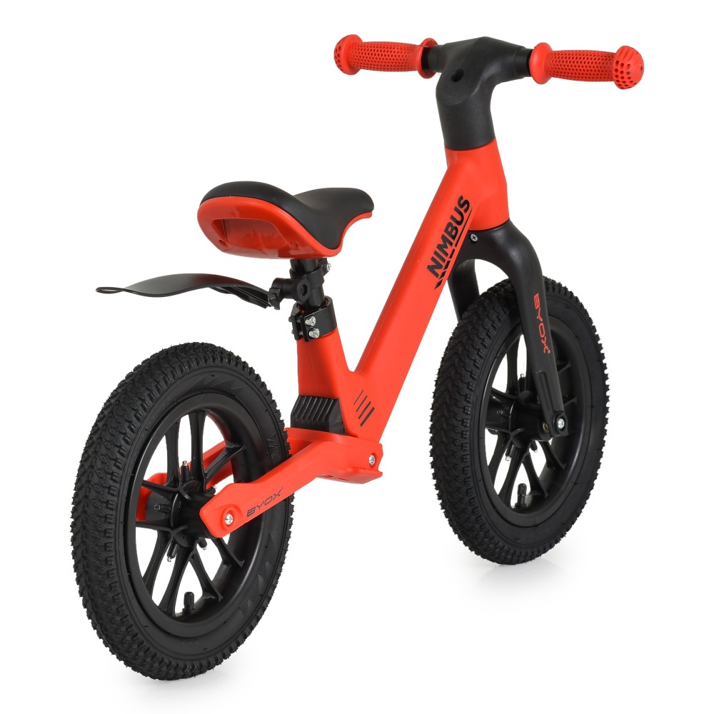 Η φωτογραφία δείχνει Nimbus Balance Bike by Byox – Άνεση, στυλ και αυτοπεποίθηση για τις πρώτες περιπέτειες!Ειδικά σχεδιασμένο για νεαρούς εξερευνητές ηλικίας 3 ετών και άνω, το ποδήλατο ισορροπίας Nimbus είναι ο τέλειος τρόπος για να αναπτύξει το παιδί σας ισορροπία, συντονισμό και αυτοπεποίθη