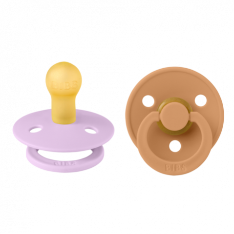 BIBS ΣΕΤ ΠΙΠΙΛΕΣ 2ΤΜΧ – COLOUR – VIOLET SKY/PUMPKIN – ΣΤΡΟΓΓΥΛΗ No1 110435