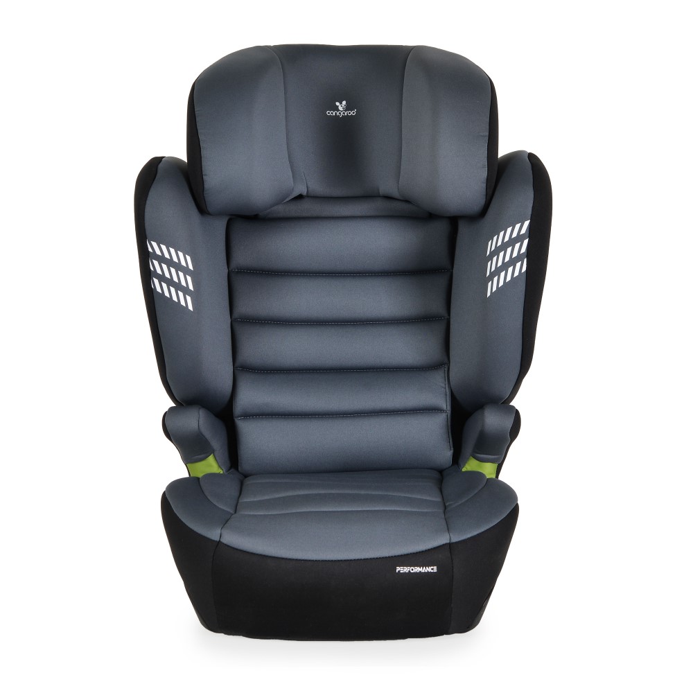 Η φωτογραφία δείχνει Cangaroo, Performance – Αυτοπεποίθηση και Ασφάλεια σε Κάθε ΤαξίδιΣχεδιασμένο για να μεγαλώνει μαζί με το παιδί σας – κατάλληλο για παιδιά ύψους από 100 έως 150 cm (περίπου 3,5 έως 12 ετών)Το κάθισμα αυτοκινήτου Performance της Cangaroo είναι ένα κομψό και λειτουργικό κάθισμα με 