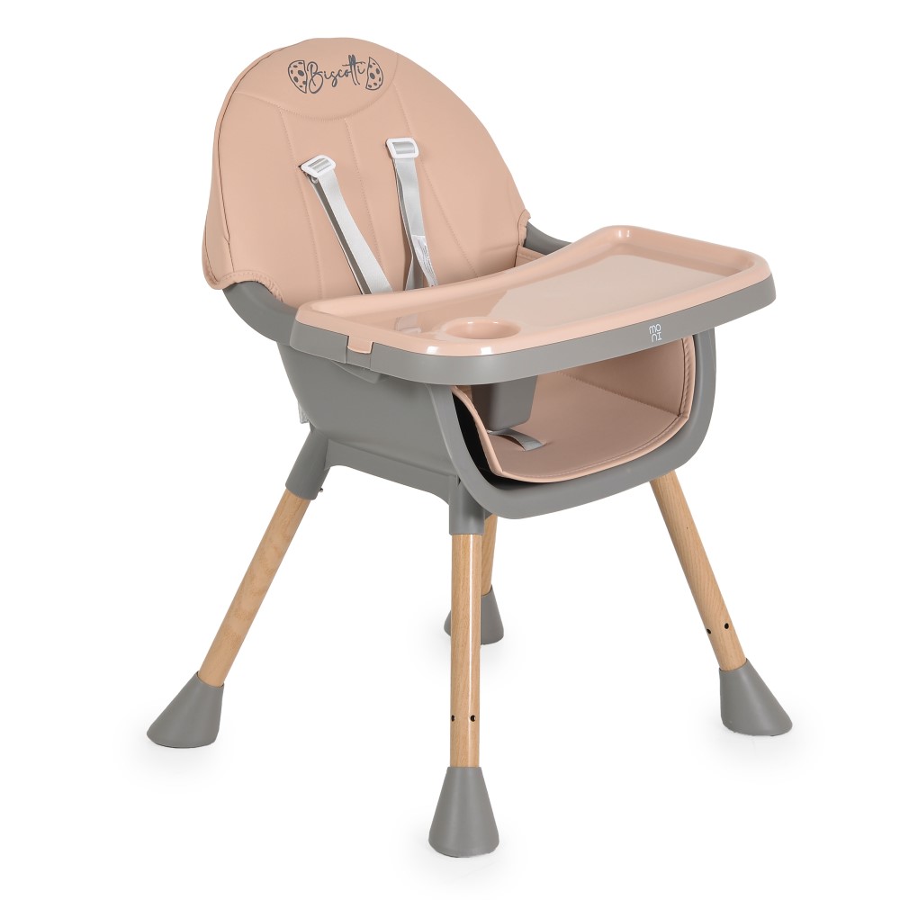 Η φωτογραφία δείχνει Το Biscotti by Moni είναι κάτι περισσότερο από ένα απλό καρεκλάκι φαγητού – είναι ένας έμπιστος σύντροφος στο ταξίδι του παιδιού σας προς την ανεξαρτησία.