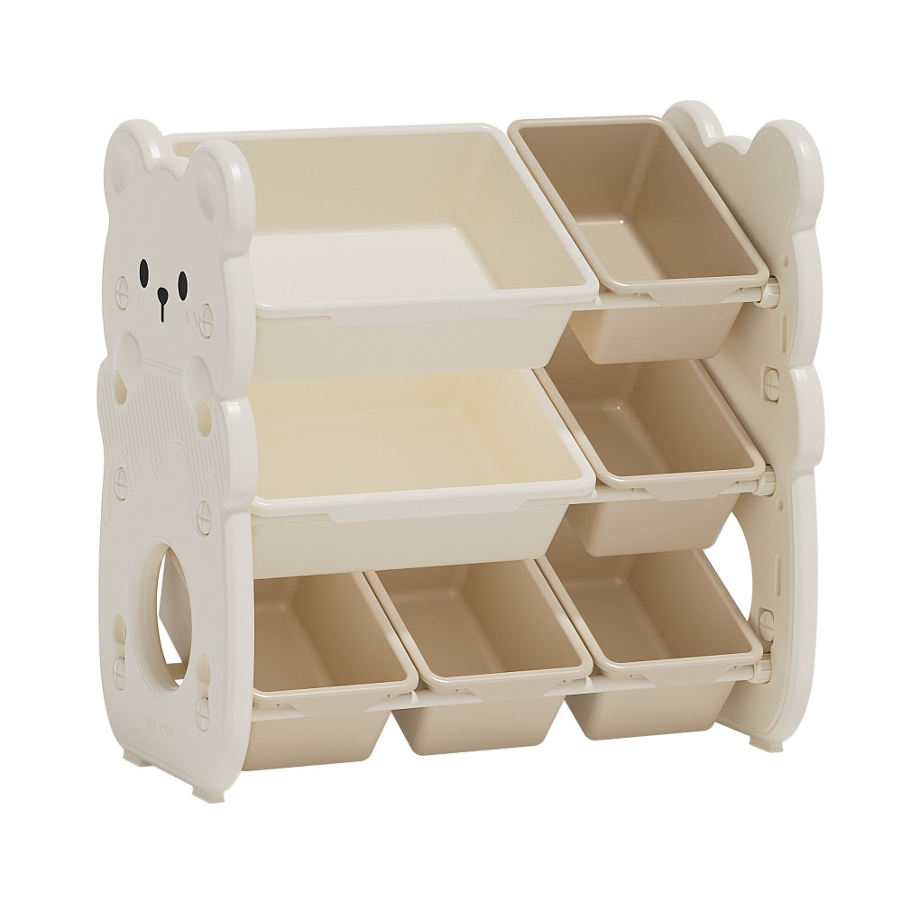 Οργανώστε τα παιχνίδια του παιδιού σας με την πρακτική και διασκεδαστική σύνθεση αποθήκευσης Little Bear της Moni Garden.