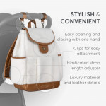 Η φωτογραφία δείχνει Ζήστε την κομψότητα και την πρακτικότητα με την τσάντα MORICE Mama! Σχεδιασμένη για σύγχρονους γονείς, αυτή η πολυτελής τσάντα συνδυάζει το εκλεπτυσμένο στυλ με την έξυπνη λειτουργικότητα, διασφαλίζοντας ότι όλα τα απαραίτητα για το μωρό είναι πάντα προσιτά.