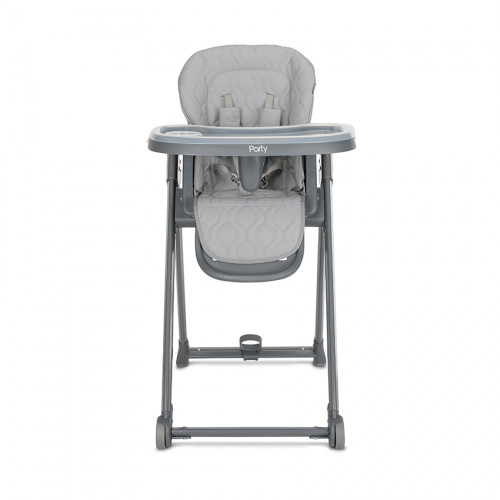 LORELLI ΚΑΡΕΚΛΑΚΙ ΦΑΓΗΤΟΥ HIGH CHAIR PARTY GREY LEATHER 10100372506