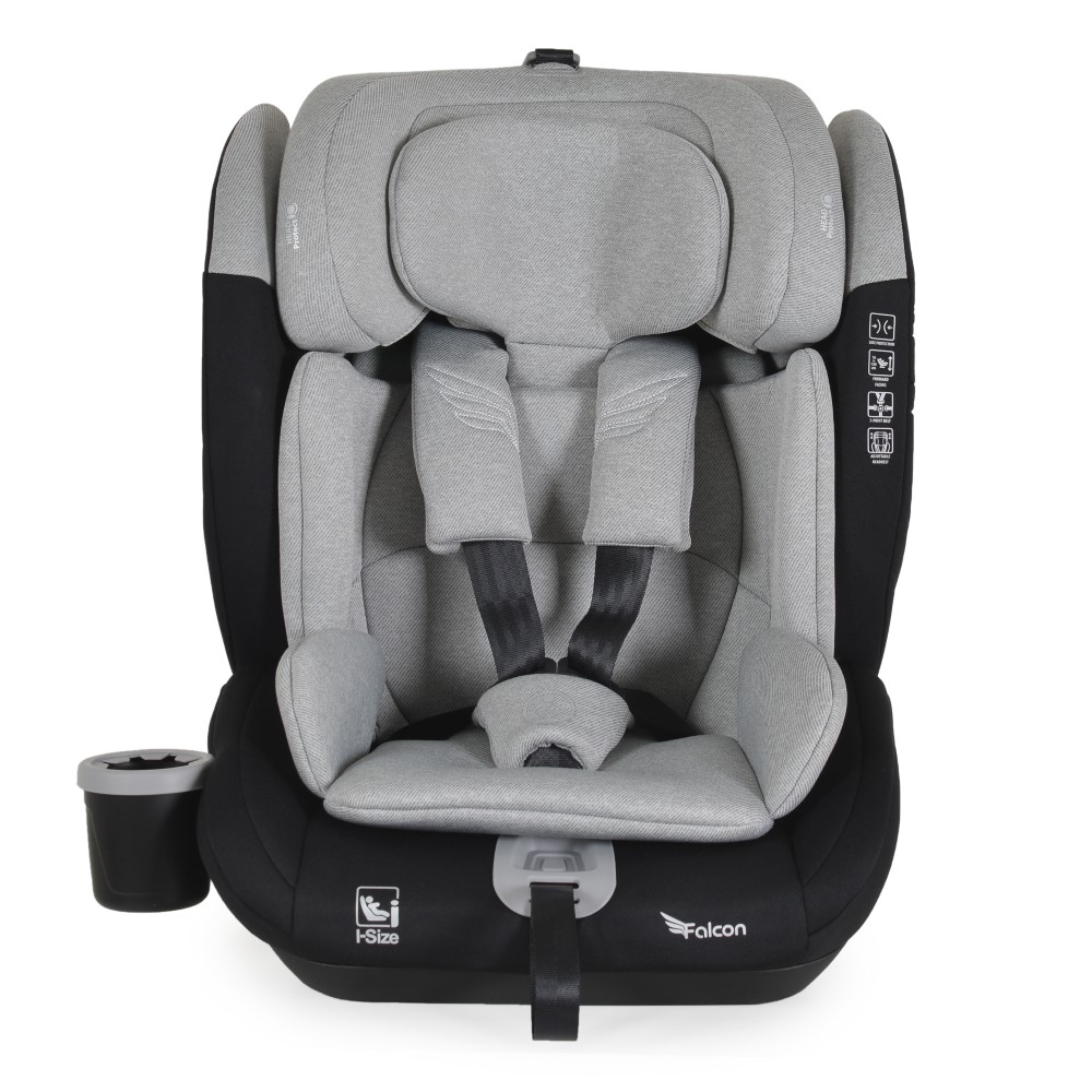 Το Car Seat Falcon παρέχει υψηλό επίπεδο ασφάλειας και άνεσης για παιδιά με ύψος από 76 έως 150 cm.