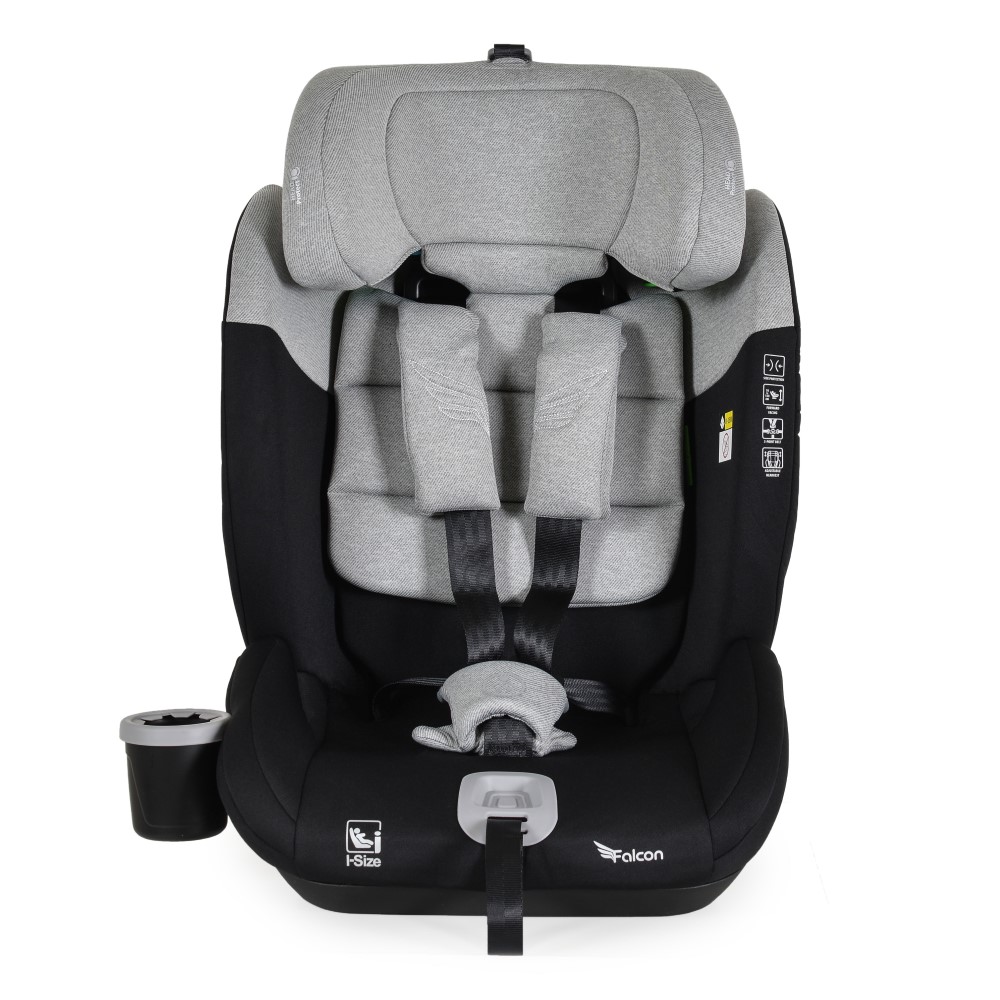 Το Car Seat Falcon παρέχει υψηλό επίπεδο ασφάλειας και άνεσης για παιδιά με ύψος από 76 έως 150 cm.