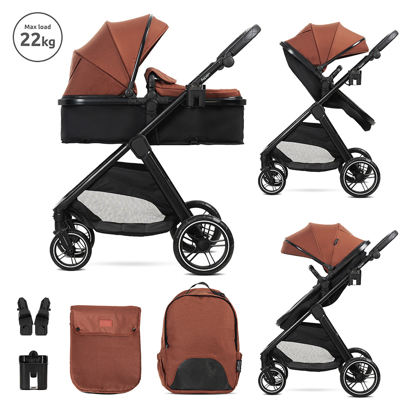 Η φωτογραφία δείχνει LORELLI ΠΟΛΥΚΑΡΟΤΣΙ 2 ΣΕ 1 ASPEN ΜΕ ΜΕΤΑΤΡΕΠΟΜΕΝΟ ΚΑΘΙΣΜΑ ΑΠΟ ΚΑΛΑΘΟΥΝΑ ΣΕ ΚΑΡΟΤΣΙ ΒΟΛΤΑΣ.