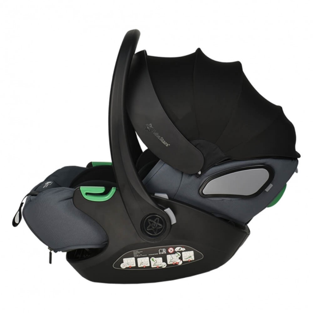 Το νέο baby i-Size βρεφικό κάθισμα αυτοκινήτου της Bebe Stars, είναι κατάλληλο για χρήση για παιδάκια με ύψος 40-87 cm ή 0-15 μηνών.