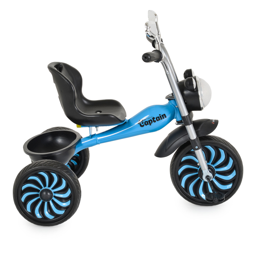 Παιδικό τρίκυκλο Captain,Byox — Διασκέδαση, άνεση και ανάπτυξη σε ένα! Κατάλληλο από 3 ετών + έως 25 κιλά.