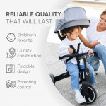 Ξεκινήστε αμέτρητες περιπέτειες με το τρίκυκλο TRIX 7in1, φτιαγμένο για παιδιά ηλικίας 18 μηνών έως 5 ετών.