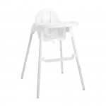 Η φωτογραφία δείχνει Παιδικό καρεκλάκι φαγητού κατάλληλο για ηλικία 6+ μηνών με μέγιστο υποστηριζόμενο βάρος τα 15 κιλάΡύθμιση δίσκουΖώνες ασφαλείας 5 σημείωνΡυθμιζόμενο υποπόδιο - 2 θέσεωνδιαστάσειςΟ δίσκος τοποθετείται και στα πίσω πόδια της καρέκλαςΔιαστάσεις: 56.