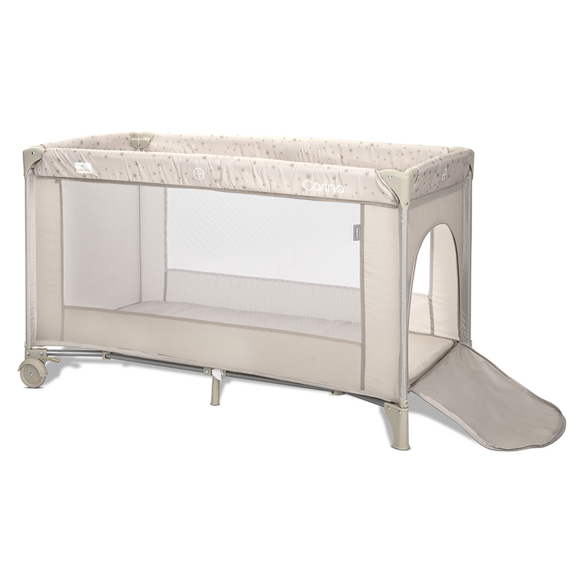 Η φωτογραφία δείχνει LORELLI ΠΑΡΚΟΚΡΕΒΑΤΟ 2 ΕΠΙΠΕΔΩΝ CARINA2 όροφος αφαιρούμενος με φερμουάρΑσφαλές μέρος για ύπνοΣτρώμα κατάλληλο μόνο για παιχνίδιΑναδιπλούμενο σε συμπαγές μέγεθοςΔιπλό σύστημα αναδίπλωσης ασφαλείαςΔιαθέτει πλαινό άνοιγμαΔιαθέτει ροδάκια από την μία πλευράΤσάντα μεταφοράςΔιαστάσεις