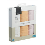 • Σετ 3 τεμαχίων μαλακές και απαλές πάνες μουσελίνας.