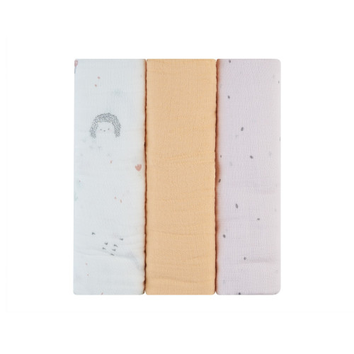 KIKKA BOO SET 3 TEM ΠΑΝΕΣ ΜΟΥΣΕΛΙΝΑΣ 100x100cm HEDGE HUGS 31103010088