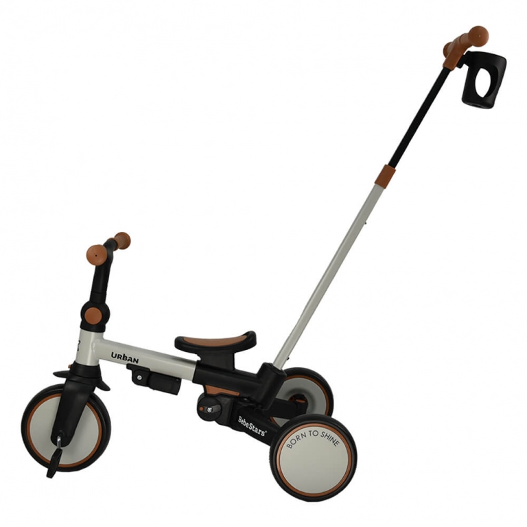 Η φωτογραφία δείχνει Ετοιμαστείτε μικροί και μεγάλοι για τις πιο συναρπαστικές βόλτες σε κάθε γωνιά της πόλης με το νέο τρίκυκλο Urban της Bebe Stars!Ένα πολυχρηστικό μοντέλο, καθώς χρησιμοποιείται με 7 διαφορετικούς τρόπους και συντροφεύει το παιδάκι σας για χρόνια σε κάθε του βήμα.