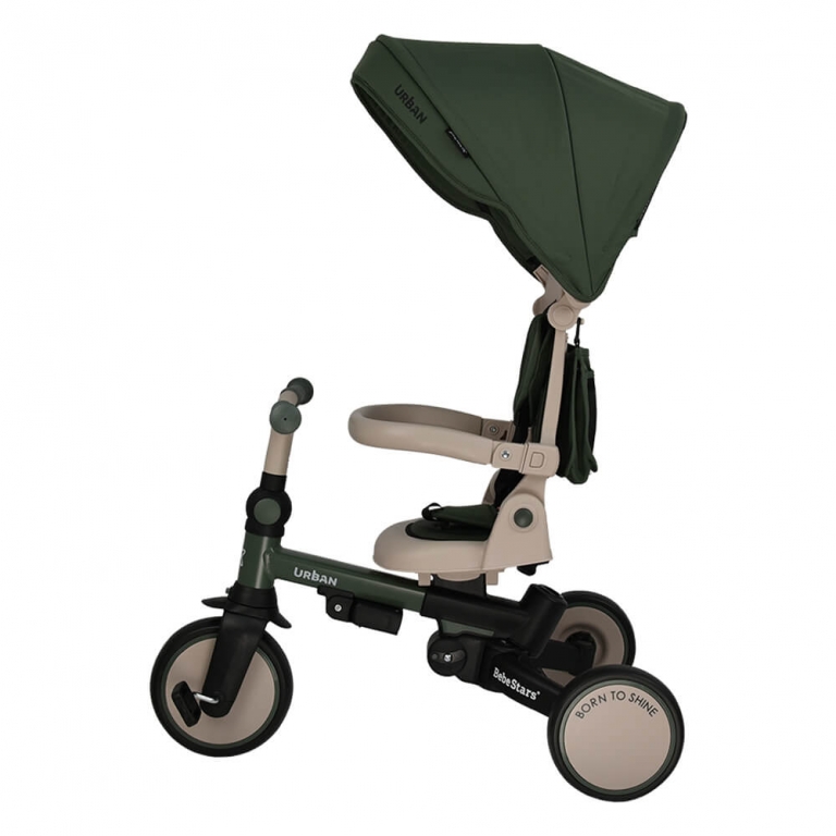 Ετοιμαστείτε μικροί και μεγάλοι για τις πιο συναρπαστικές βόλτες σε κάθε γωνιά της πόλης με το νέο τρίκυκλο Urban της Bebe Stars!Ένα πολυχρηστικό μοντέλο, καθώς χρησιμοποιείται με 7 διαφορετικούς τρόπους και συντροφεύει το παιδάκι σας για χρόνια σε κάθε του βήμα.