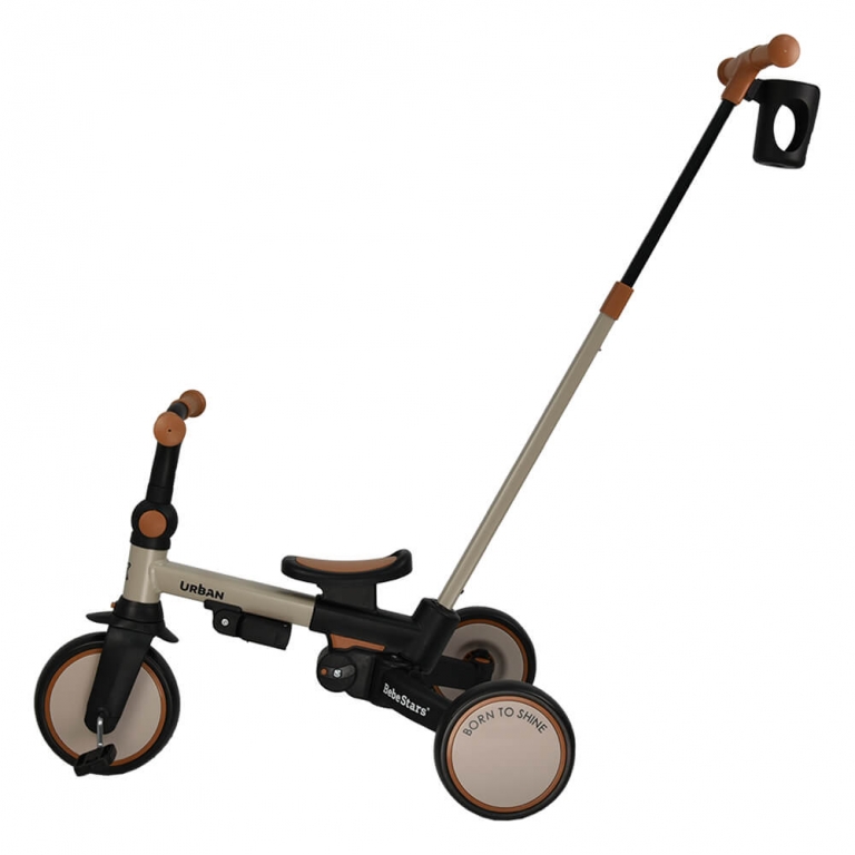 Ετοιμαστείτε μικροί και μεγάλοι για τις πιο συναρπαστικές βόλτες σε κάθε γωνιά της πόλης με το νέο τρίκυκλο Urban της Bebe Stars!Ένα πολυχρηστικό μοντέλο, καθώς χρησιμοποιείται με 7 διαφορετικούς τρόπους και συντροφεύει το παιδάκι σας για χρόνια σε κάθε του βήμα.