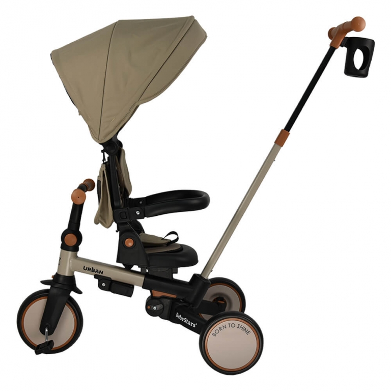 Ετοιμαστείτε μικροί και μεγάλοι για τις πιο συναρπαστικές βόλτες σε κάθε γωνιά της πόλης με το νέο τρίκυκλο Urban της Bebe Stars!Ένα πολυχρηστικό μοντέλο, καθώς χρησιμοποιείται με 7 διαφορετικούς τρόπους και συντροφεύει το παιδάκι σας για χρόνια σε κάθε του βήμα.