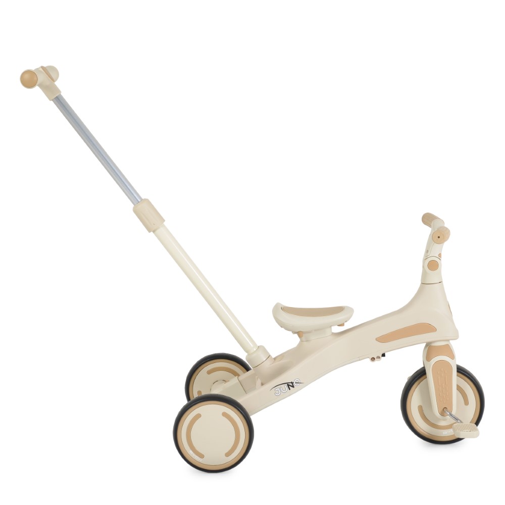 Η φωτογραφία δείχνει Το πολυλειτουργικό τρίκυκλο Juno με γονικό έλεγχο μεγαλώνει μαζί με το παιδί σας, προσαρμόζοντας τις ανάγκες και τις δεξιότητές του.