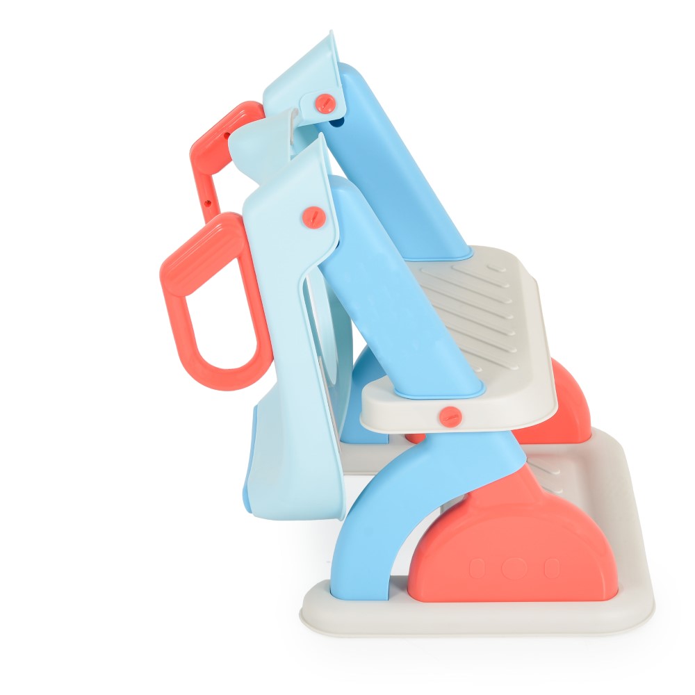 Εκπαιδευτικό κάθισμα τουαλέτας με σκάλα που επιτρέπει στα μικρά παιδιά να χρησιμοποιούν μια τυπική τουαλέτα ανεξάρτητα, παρέχοντάς τους άνεση, αυτοπεποίθηση και βοηθώντας τους να αναπτύξουν καλές συνήθειες υγιεινής.