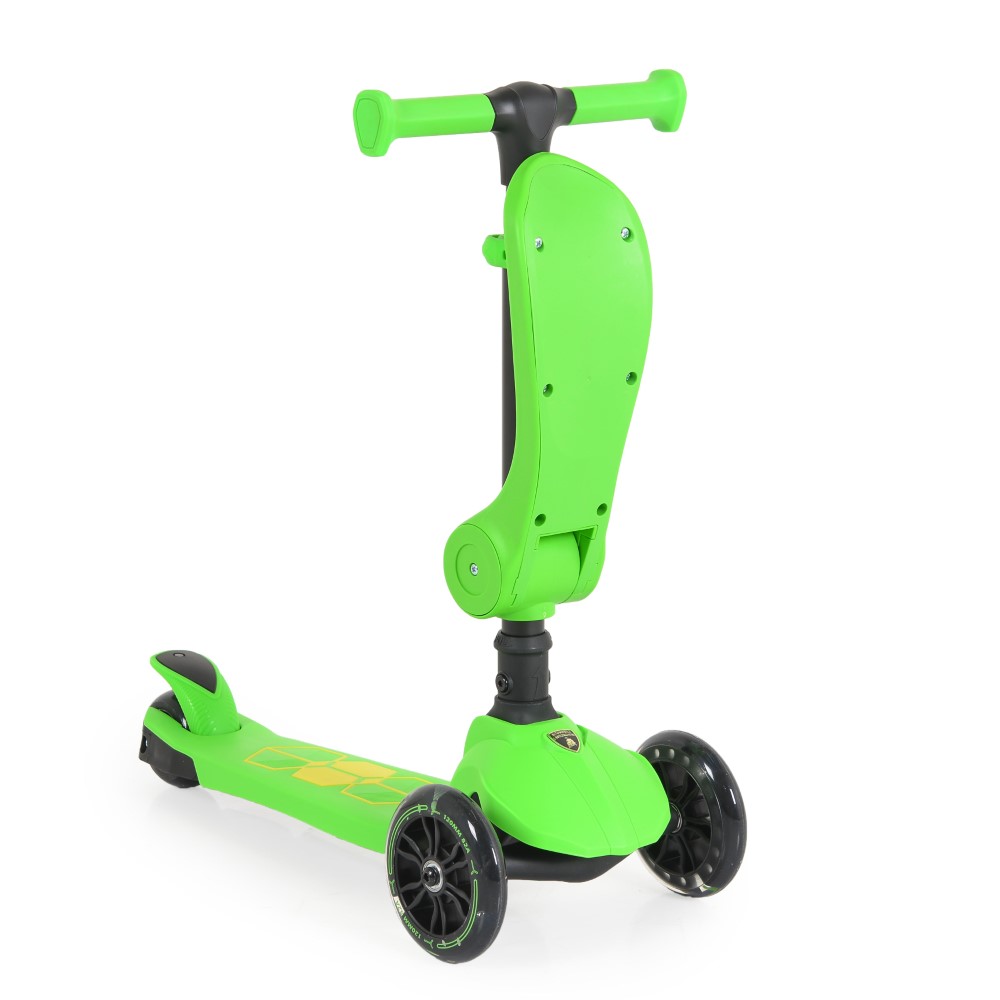 Η φωτογραφία δείχνει Παιδικό πατίνι με κάθισμα 2 σε 1 Lamborghini.