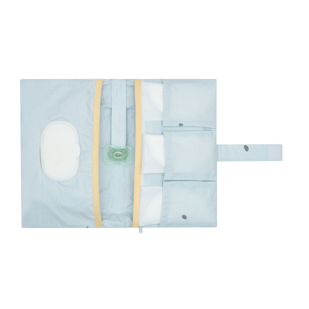 KIKKA BOO ΥΦΑΣΜΑΤΙΝΗ ΘΗΚΗ ΓΙΑ ΠΑΝΑ ΚΑΙ ΜΩΡΟΜΑΝΤΗΛΑ Υποδοχή πάνας κατασκευασμένη από 100% βαμβακερό υλικό.