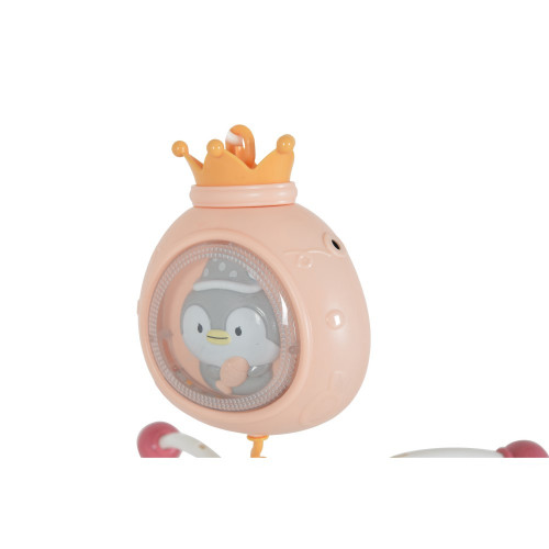 MONI TOYS ΜΟΥΣΙΚΟ ΠΕΡΙΣΤΡΕΦΟΜΕΝΟ PENGUIN PINK 3801005600052