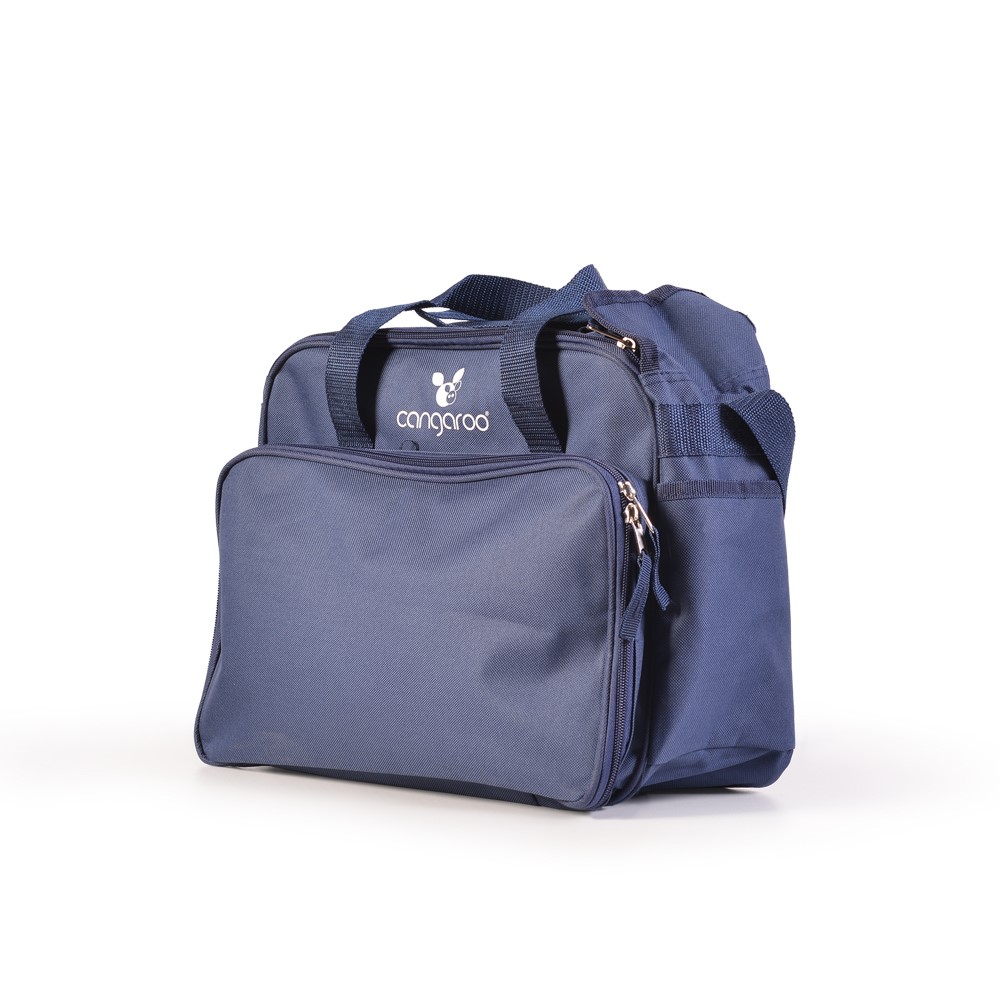 Η φωτογραφία δείχνει CANGAROO ΤΣΑΝΤΑ ΜΑΜΑΣ SPECIAL BLUE 3800146259266Κύρια θήκη με φερμουάρ, εξωτερική - μπροστινή και πλαϊνή, και εσωτερικές τσέπες για αξεσουάρ.