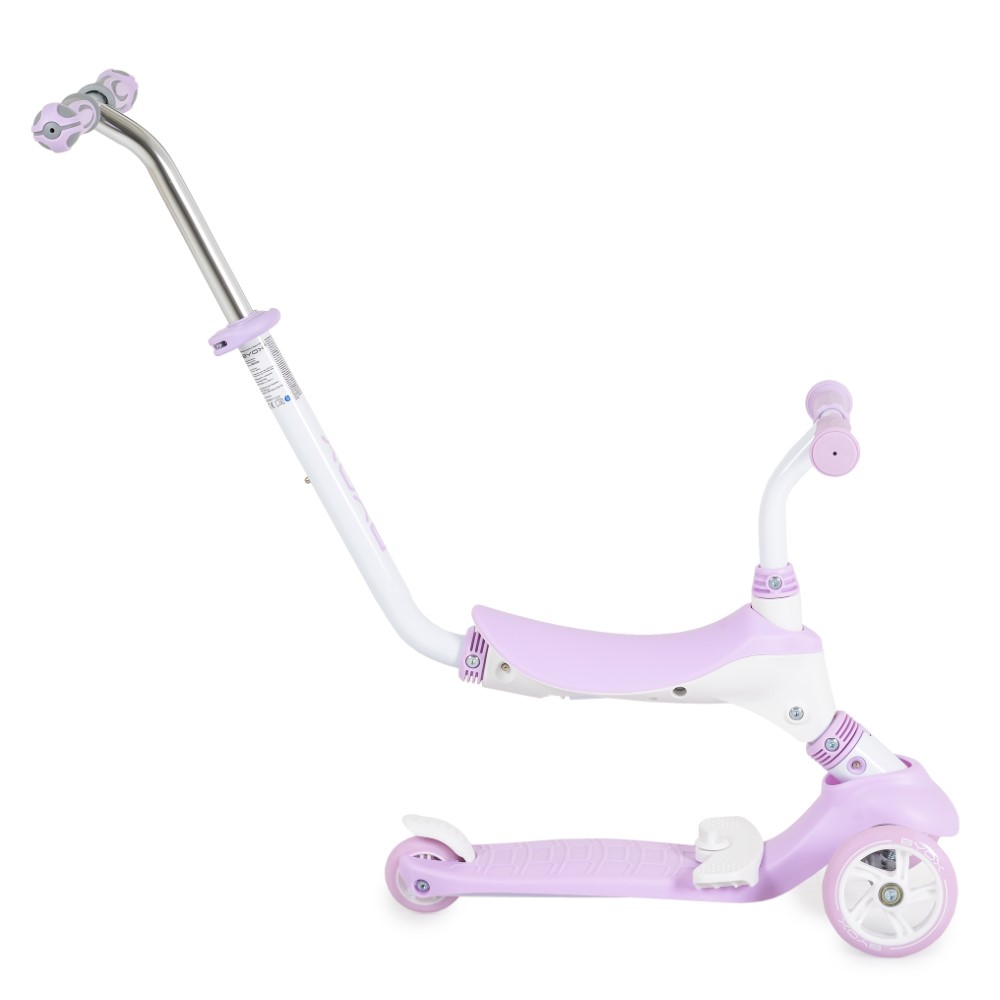 Η φωτογραφία δείχνει Παιδικό τρίκυκλο πατίνι 3 σε1Ρυθμιζόμενη καθ' ύψος χειρολαβή γονικού ελέγχουΒάση ποδιών παιδιού όταν κάθεται στη σέλαΚαθισματάκι για παιδιά με βάρος έως 20  kg maxΠατίνι για παιδιά με βάρος 50 kg mxΚατάλληλο για παιδιά 3+ ετώνΤο μπαστούνι του γονέα μπορεί να χρησιμοποιηθεί 