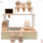 Μια ξύλινη βάση παγωτού ιδανική για παιχνίδια ρόλων.