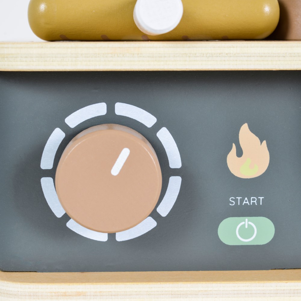 Ξύλινο σετ μπάρμπεκιου που περιέχει 26 κομμάτια.