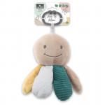 Μαλακό ύφασμαΕνσωματωμένη κουδουνίστραΔιαφορετικές υφέςΠαστέλ χρώματαΓάντζος για εύκολη προσάρτησηΚατάλληλο για αγκαλιά και καταπραϋντικό