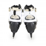 Ρυθμιζόμενα πατίνια inline με δυνατότητα αντικατάστασης της κατασκευής από σασί με τροχούς έως παγοπέδιλα με λεπίδα από ανοξείδωτο χάλυβα.