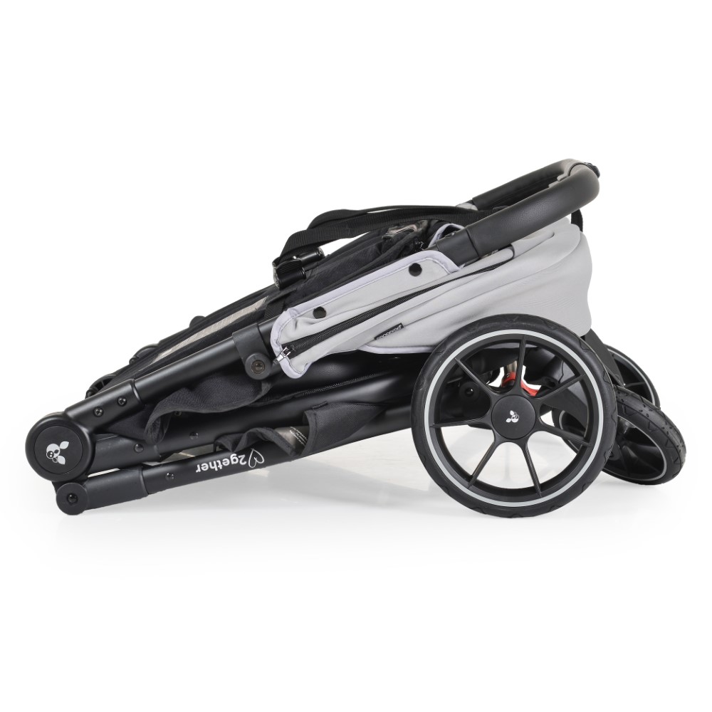 Καρότσι διδύμων της εταιρείας Kikka Boo με ισχυρό και ελαφρύ πλαίσιο αλουμινίου.