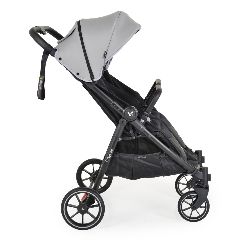 Καρότσι διδύμων της εταιρείας Kikka Boo με ισχυρό και ελαφρύ πλαίσιο αλουμινίου.