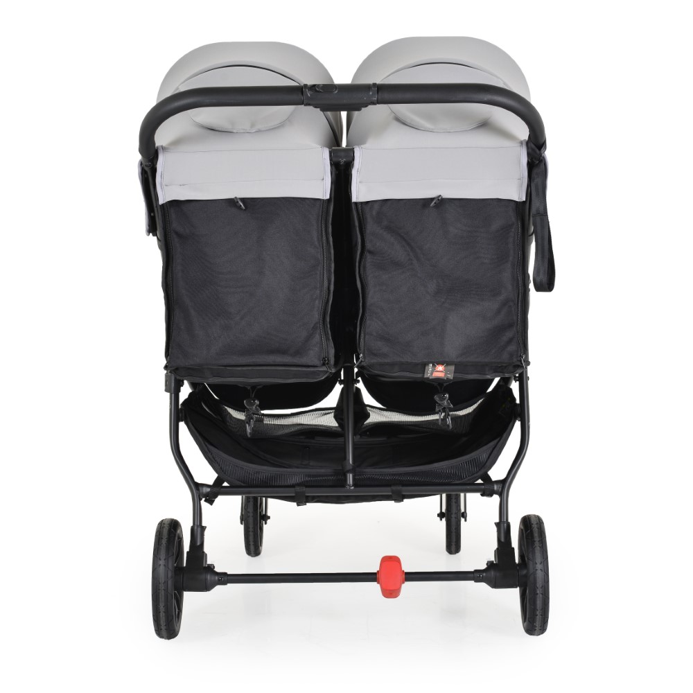 Καρότσι διδύμων της εταιρείας Kikka Boo με ισχυρό και ελαφρύ πλαίσιο αλουμινίου.