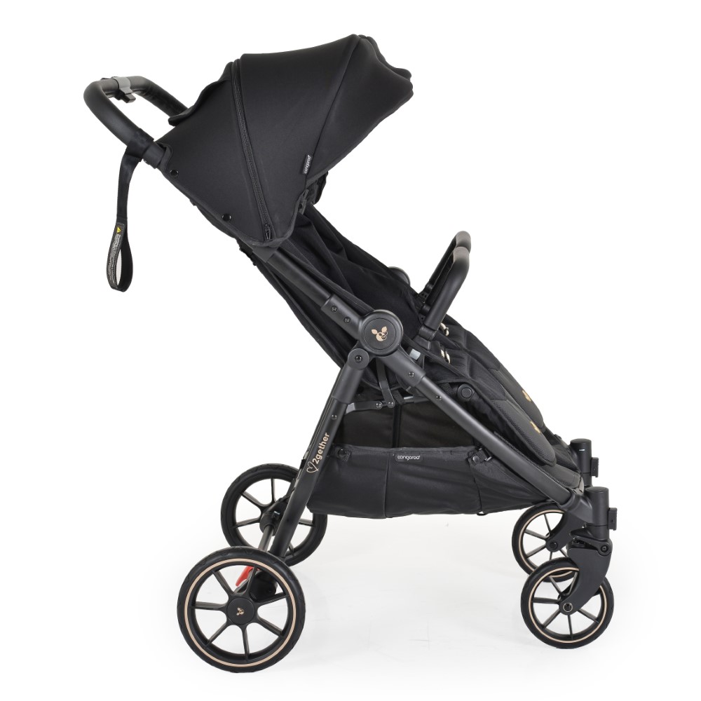 Η φωτογραφία δείχνει Καρότσι διδύμων της εταιρείας Kikka Boo με ισχυρό και ελαφρύ πλαίσιο αλουμινίου.