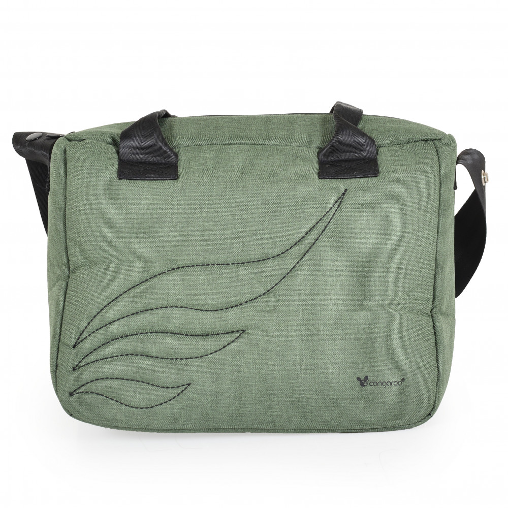 Η φωτογραφία δείχνει Πολυκαρότσι 3 σε 1 με κάθισμα αυτοκινήτου της εταιρείας Cangaroo.