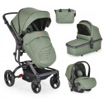 Η φωτογραφία δείχνει Πολυκαρότσι 3 σε 1 με κάθισμα αυτοκινήτου της εταιρείας Cangaroo.